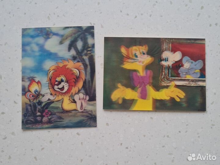 Редкие открытки СССР, ГДР, Зарубин, стереоткрытки