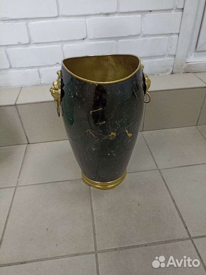 Ведро.винтаж.латунь.Италия.клеймо