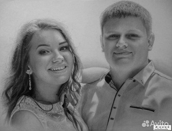 Заказать портрет по фото карандашом