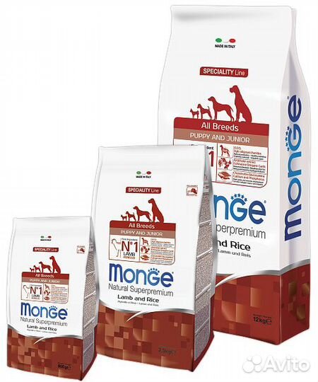 Сухие корма Monge Монж и 1ST Choice