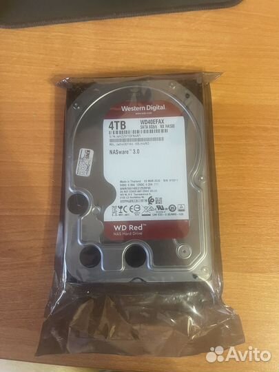 Жесткий диск western digital 4 TB RED