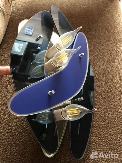 Люстра зеркальная