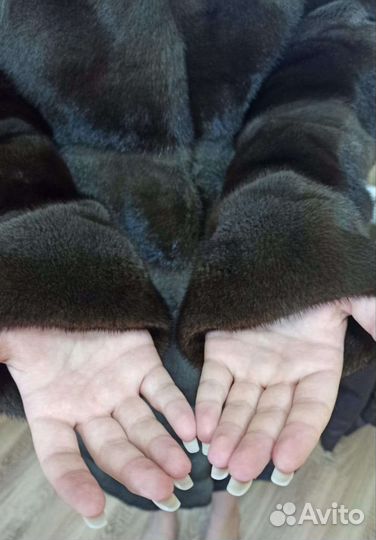 Шуба норковая 44 46 поперечка