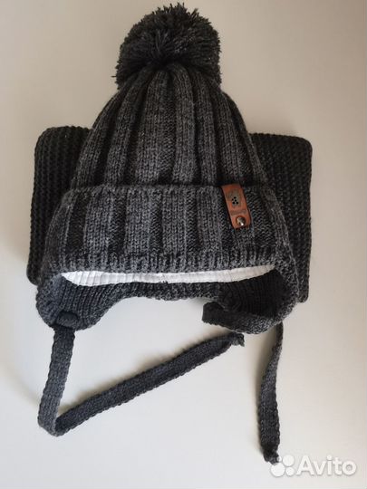 Комплект шапка и снуд для мальчика