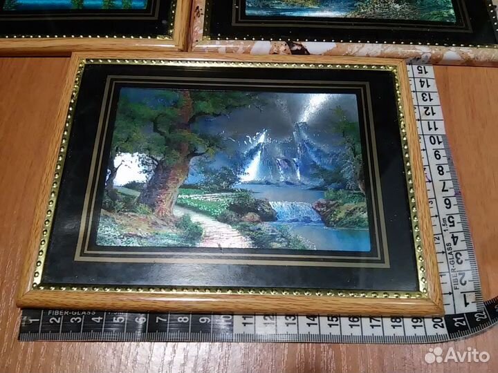 Картины малые и рамка СССР пластик