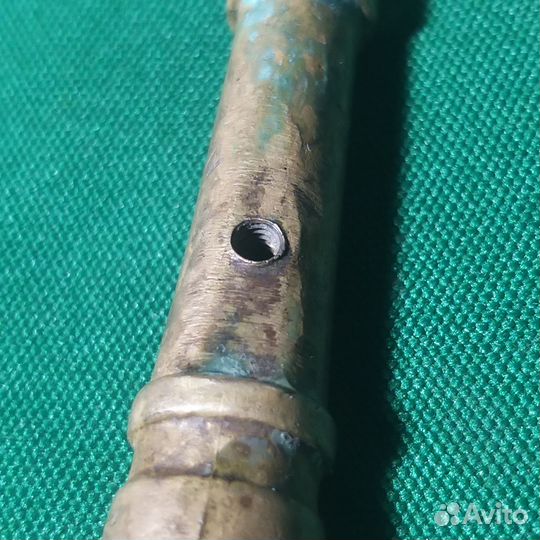 Старинная Пушка бронзовая, статуэтка, старая