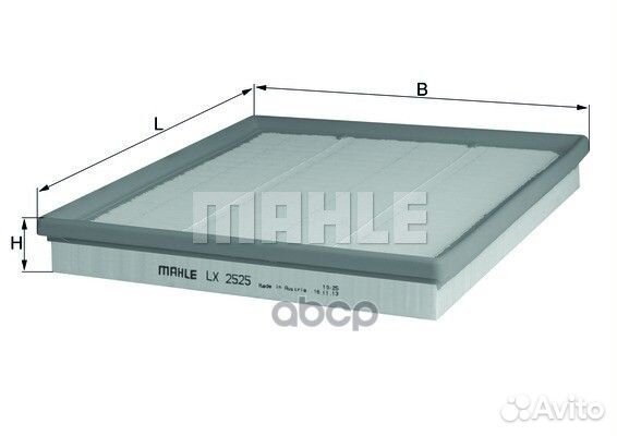 Фильтр воздушный knecht LX2525 LX2525 Mahle/Kn