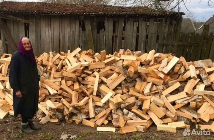 Дрова колотые береза