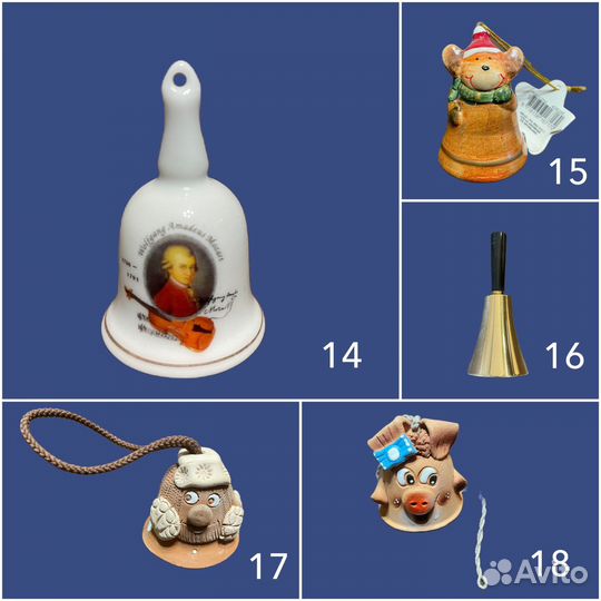 Сувенирные брелоки, ложки и колокольчики