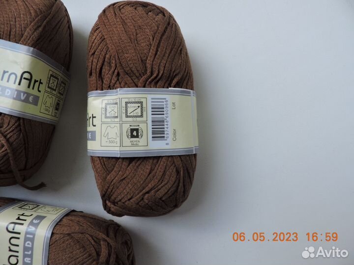 Пряжа для вязания хлопок и хлопок с полиамидом