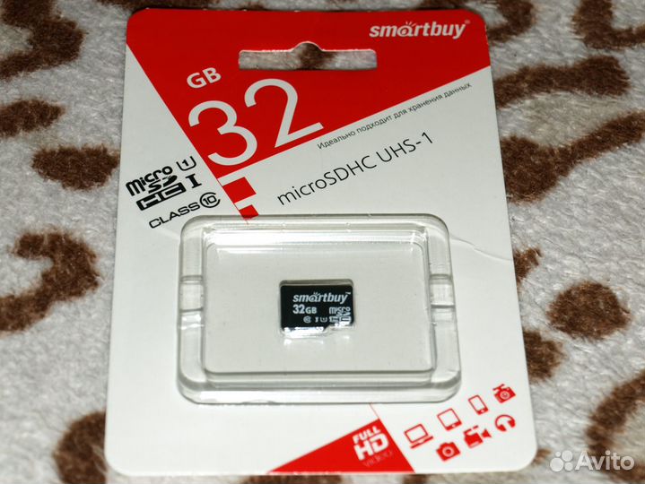 Карта памяти micro sdhc Smart Buy, 32GB