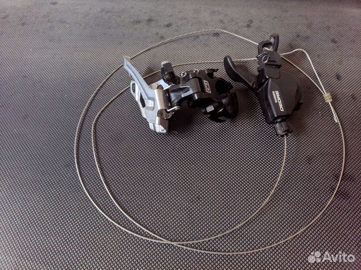 Переключатель передний Shimano Deore M616+манетка