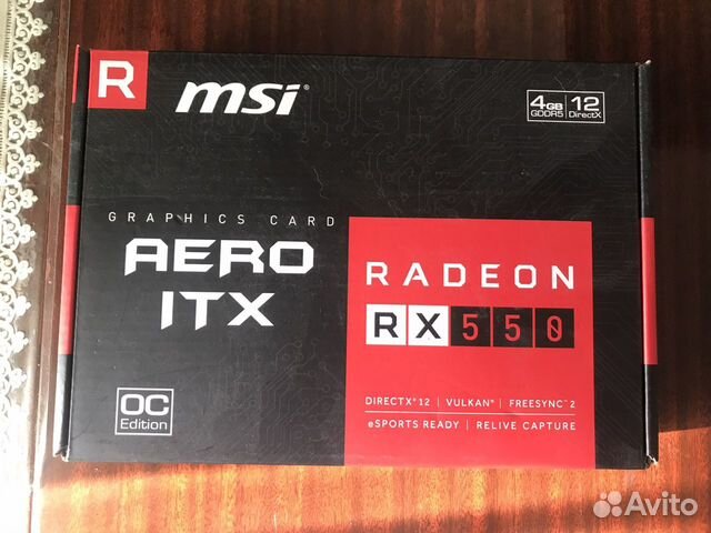 Radeon RX 550 4gb объявление продам