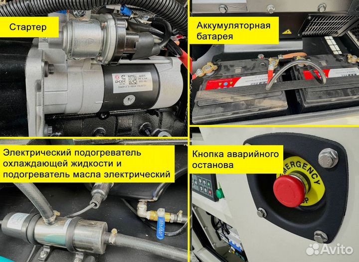 Дизельный генератор 15, 30, 50, 100, 120, 150, 200