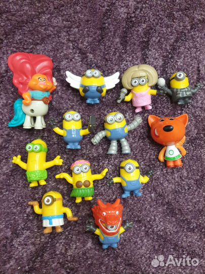 Игрушки из макдональдса хэппи мил,миньоны