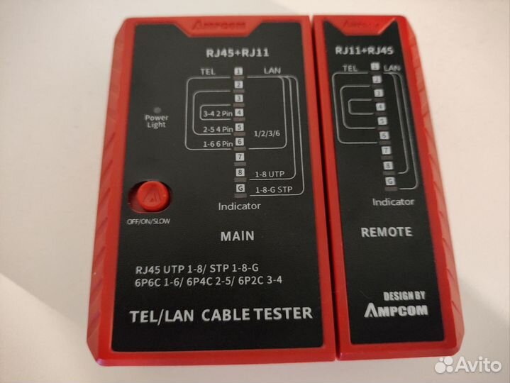 Тестер сети rg45 rg11