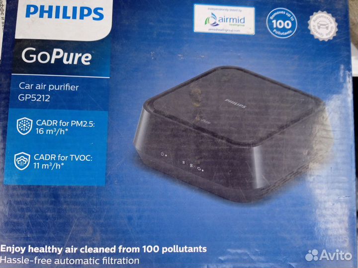 Автомобильный очиститель воздуха philips GoPure 52