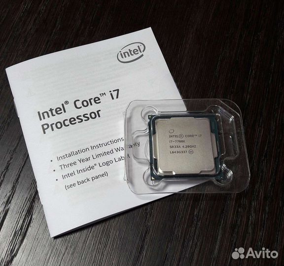 Intel Core i7-7700K 4.2 ггц 8 Мб LGA1151 BOX Новый