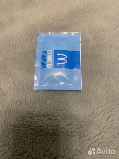 Влажная салфетка Макдональдс 2015 год