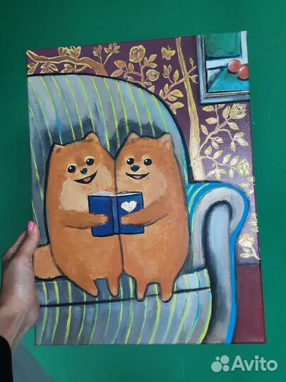 Картина акрилом шпицальная