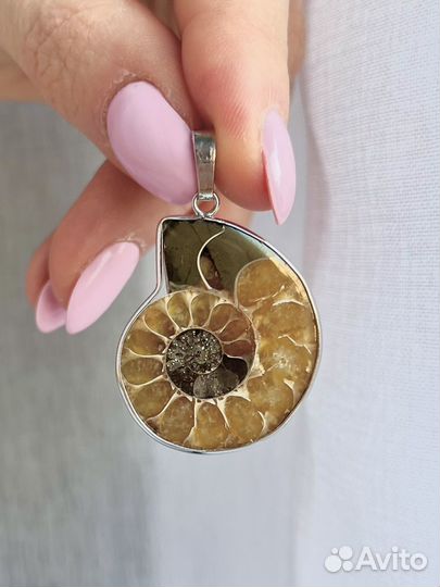Серьги с аммонитами