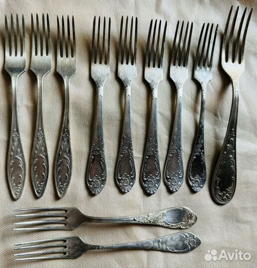 Ложки вилки мельхиоровые