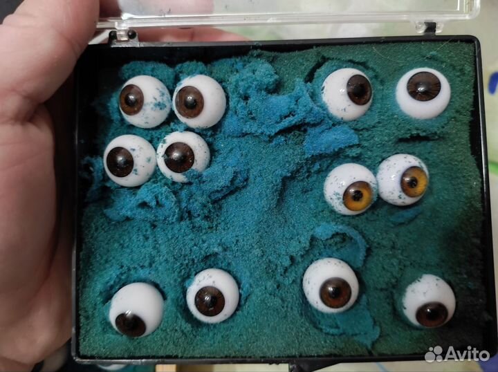 Глаза стекло для антикварных и винтажных кукол