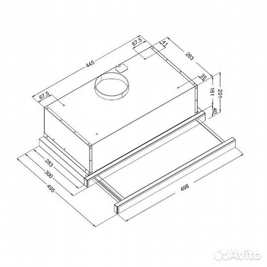 Кухонная вытяжка Korting KHP 5512 GN