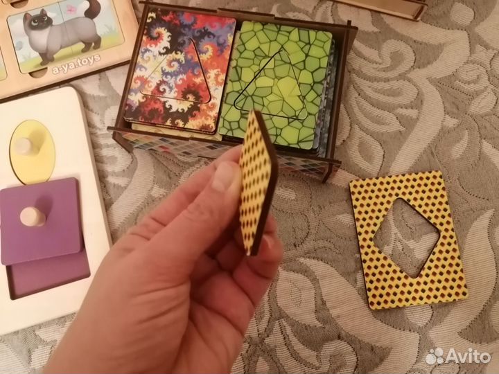 Развивающие деревянные игрушки для малышей