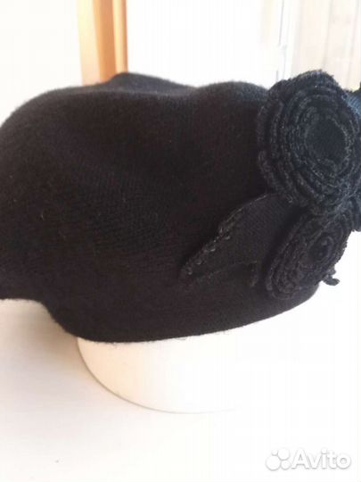 Берет черный daffy (трикотаж)