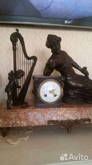 Часы каминные и касолеты Франция середина XIX века