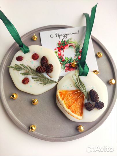 Свечи ручной работы новогодние