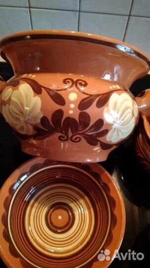 Блюдо большое зик Конаково и другая посуда