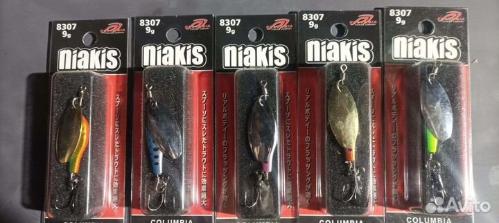 Блесна вращающаяся Niakis 10 штук 4,6, 9 граммов