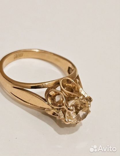 Золотое кольцо СССР, с реверсным гранатитом