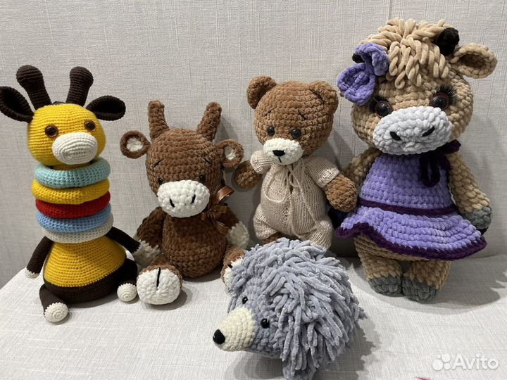 Вязаные игрушки ручной работы
