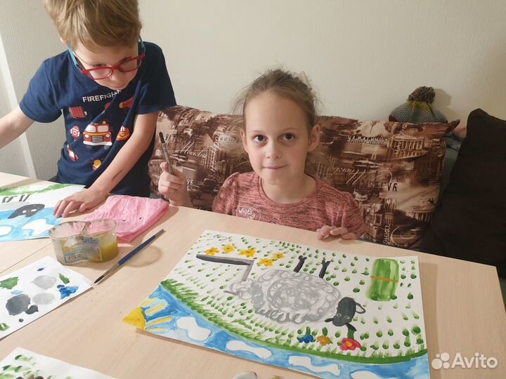 Репетитор по рисованию и вязанию