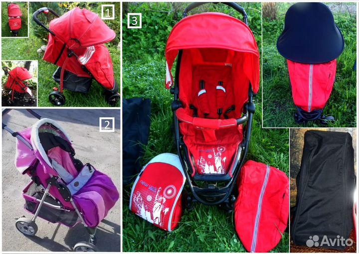 Прогулочные коляски для города и дачи(деревни)