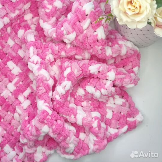 Плед детский вязаный