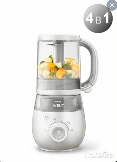 Пароварка блендер philips avent 4 в 1