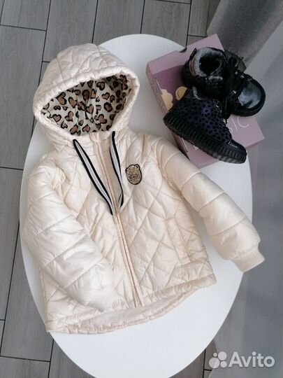 Демисезонная куртка 86 92 ботинки 23 размер