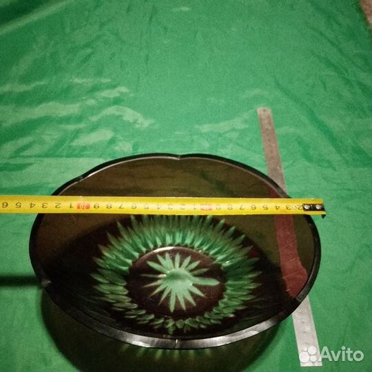 Конфетница марганцовое стекло СССР