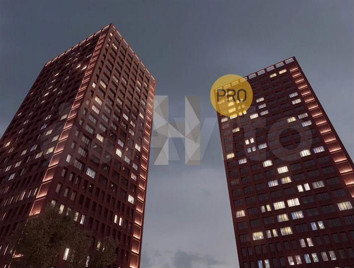 2-к. квартира, 54,4 м², 18/25 эт.