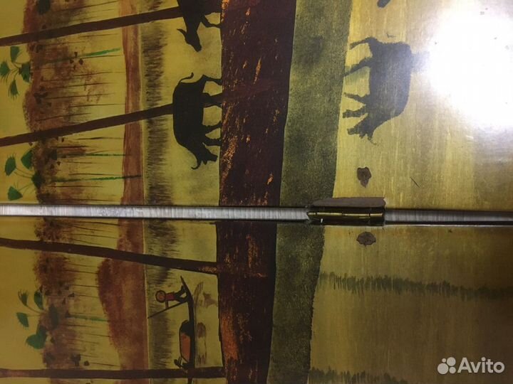 Деревянная раскладная картина. Китайская Ширма