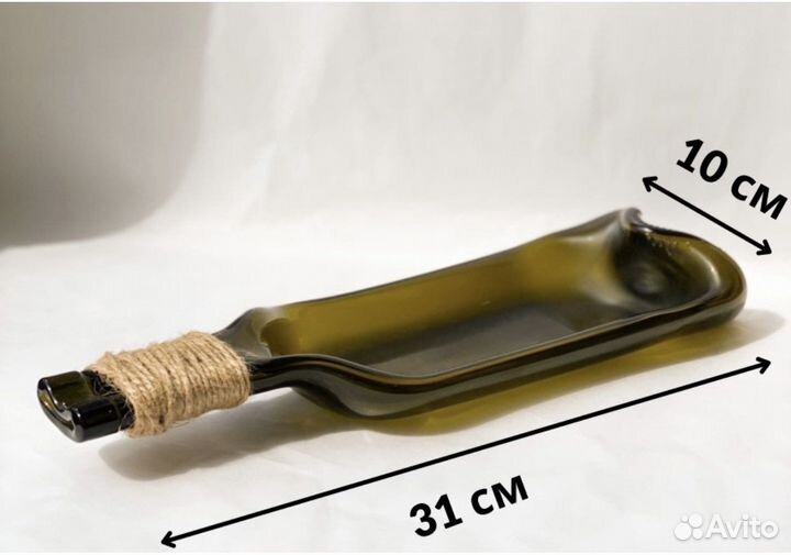 Тарелка из винной бутылки