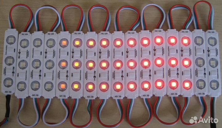 RGB адресные светодиодные модули/ленты 12V