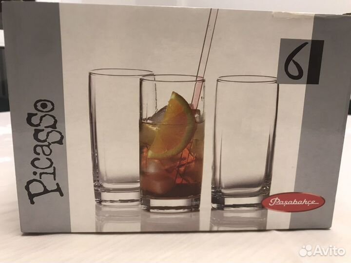 6 стаканов Pasabahce Picasso