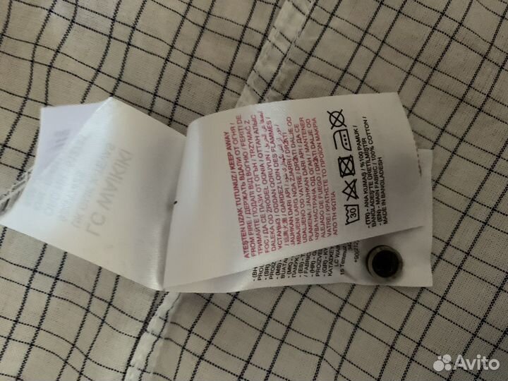 Рубашка на подростка новая хлопок