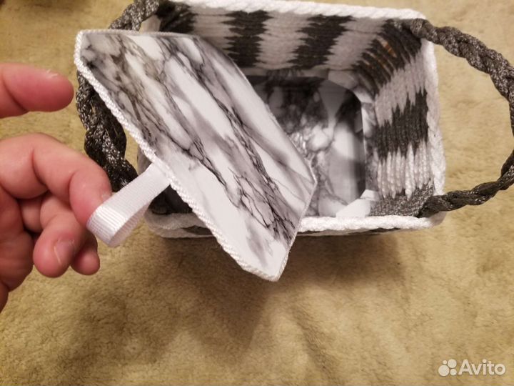 Корзинка для мелочей с секретиком,хэндмейд