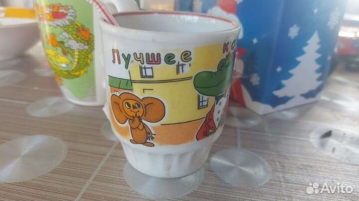 Кружка крокодил Гена и Чебурашка